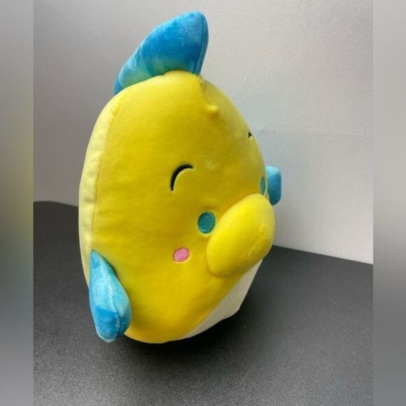 New Disney Squishmallows Little Mermain Flounder 8” - Picture 6 of 9